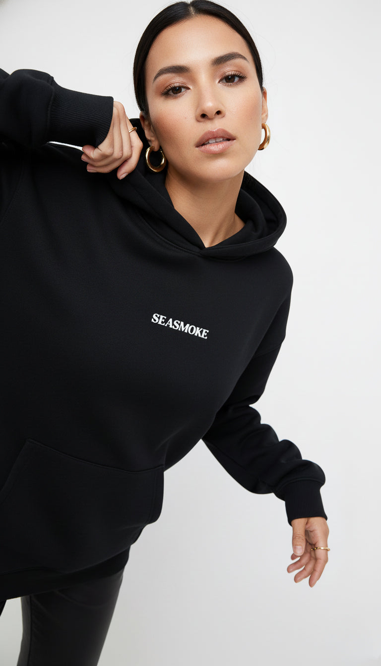 Seasmoke Jet Black Hoodie