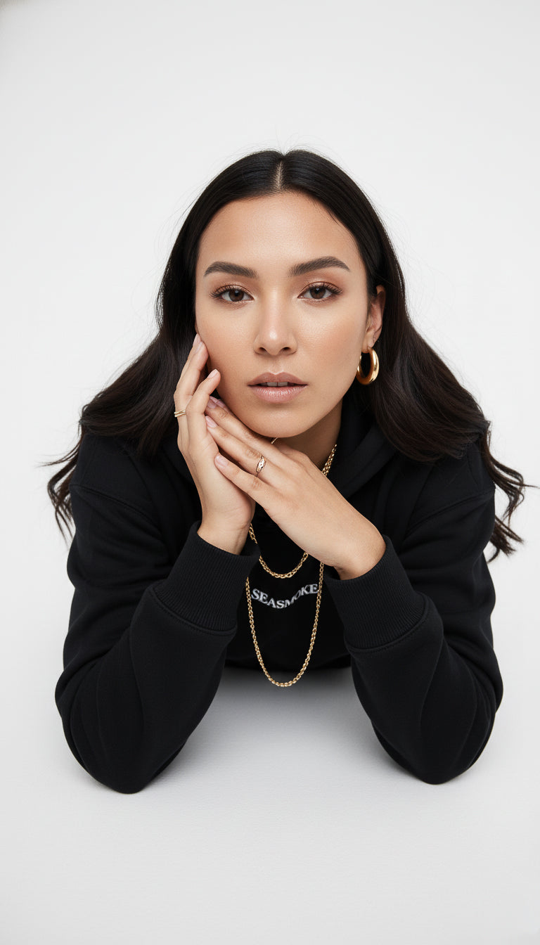 Seasmoke Jet Black Hoodie