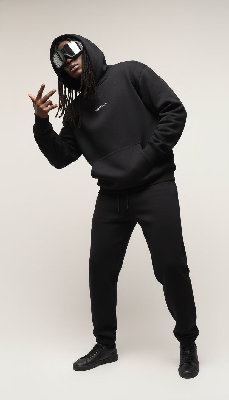 Seasmoke Jet Black Hoodie