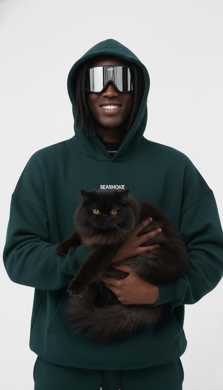 Seasmoke Bottle Green Hoodie