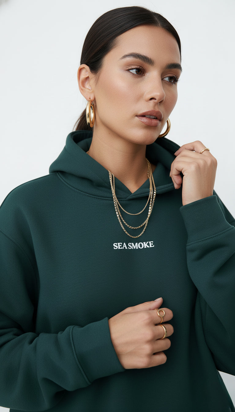Seasmoke Bottle Green Hoodie