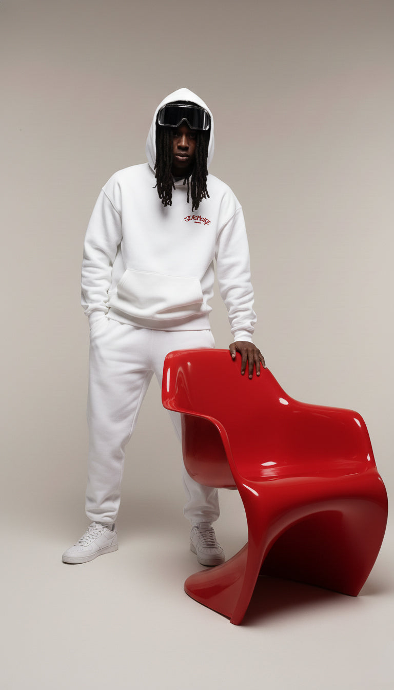 Red Rose Artistic Hoodie